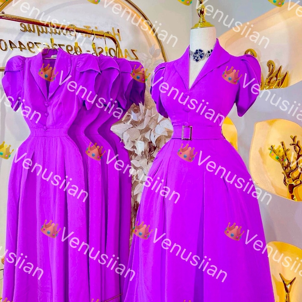orchid shirtdress maxi dress
